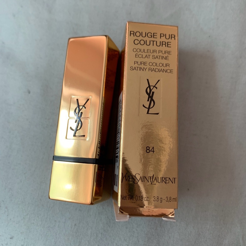 YSL Rouge Pur Couture satin lipstick shade 84 Nude Fouguex